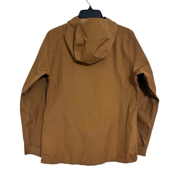 Marmot Minimalist GoreTex Jacket Size M Tan Lightweight Waterproof Hood Outdoor - Picture 2 of 9